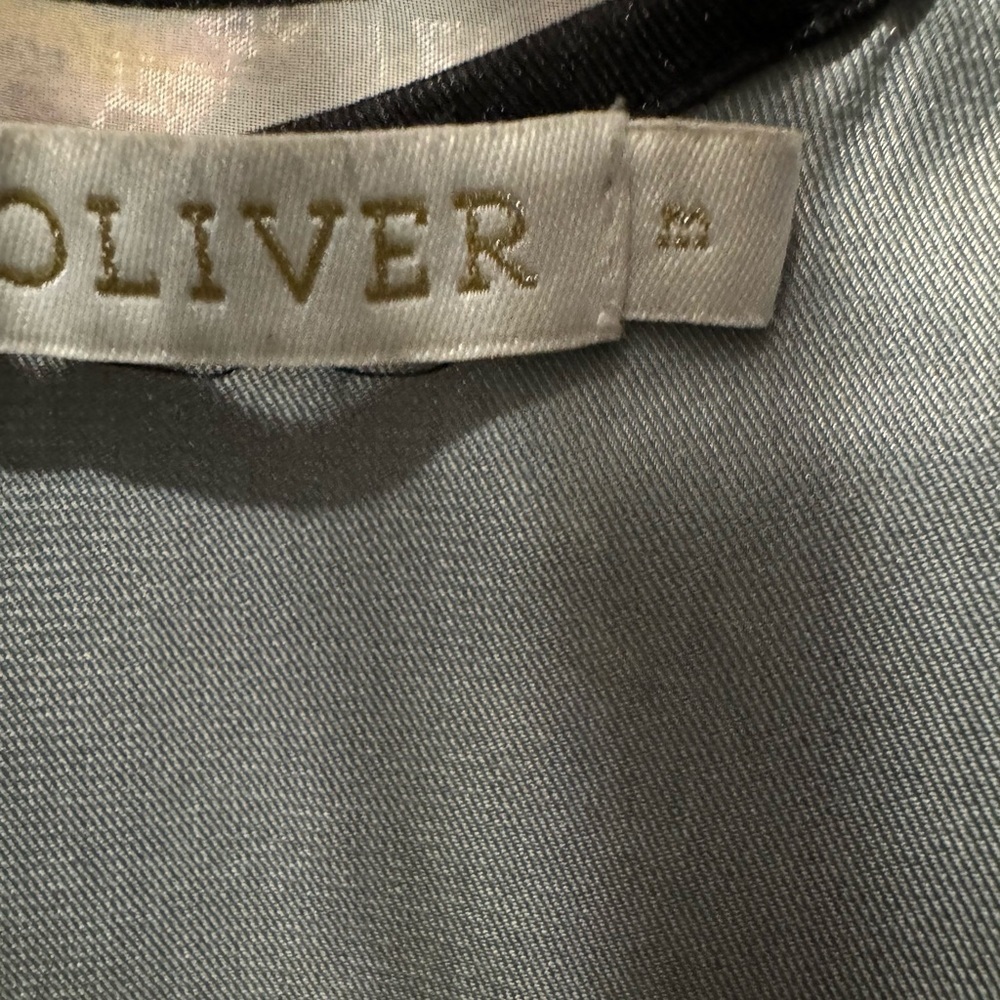 Marie Oliver Perry Top Moon Dye Silk Blouse Blue Purple Puff Sleeve Feminine - Picture 5 of 8